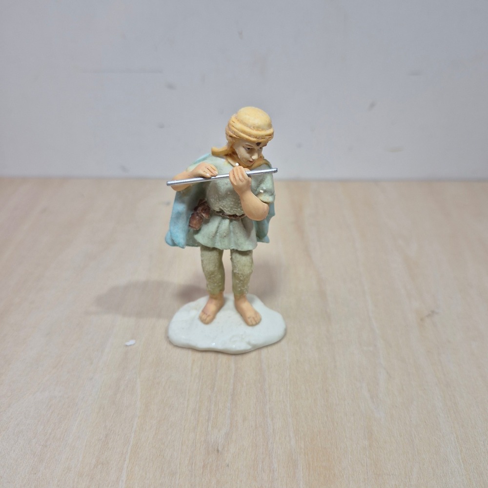 Hawthorne Village Heavenly‎ Blessings Nativity Flute Player Figurine